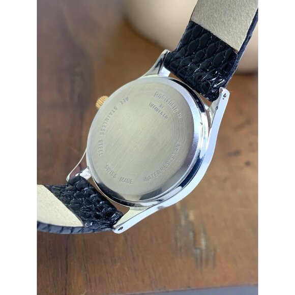 Tiffany & Co. Portfolio Women\'s Watch Swiss Quartz Black Leather Strap 24mm main image 10